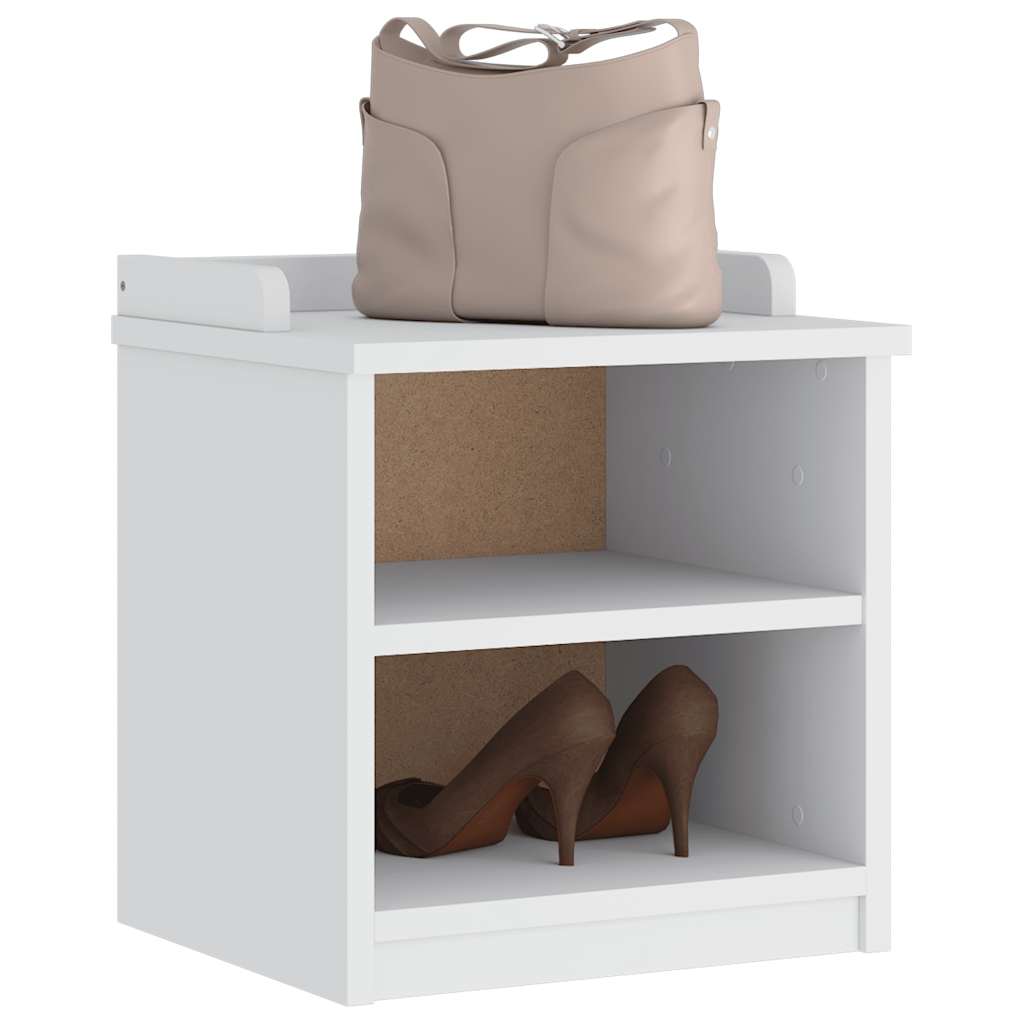 Banc de couloir SANDNES blanc 45x40x50 cm bois de pin massif - XIOS