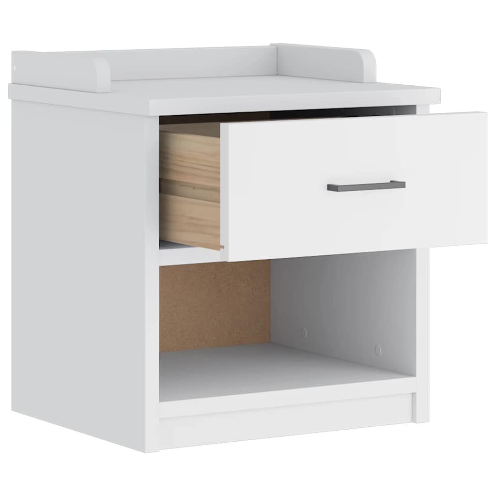 Banc de couloir SANDNES blanc 45x40x50 cm bois de pin massif - XIOS