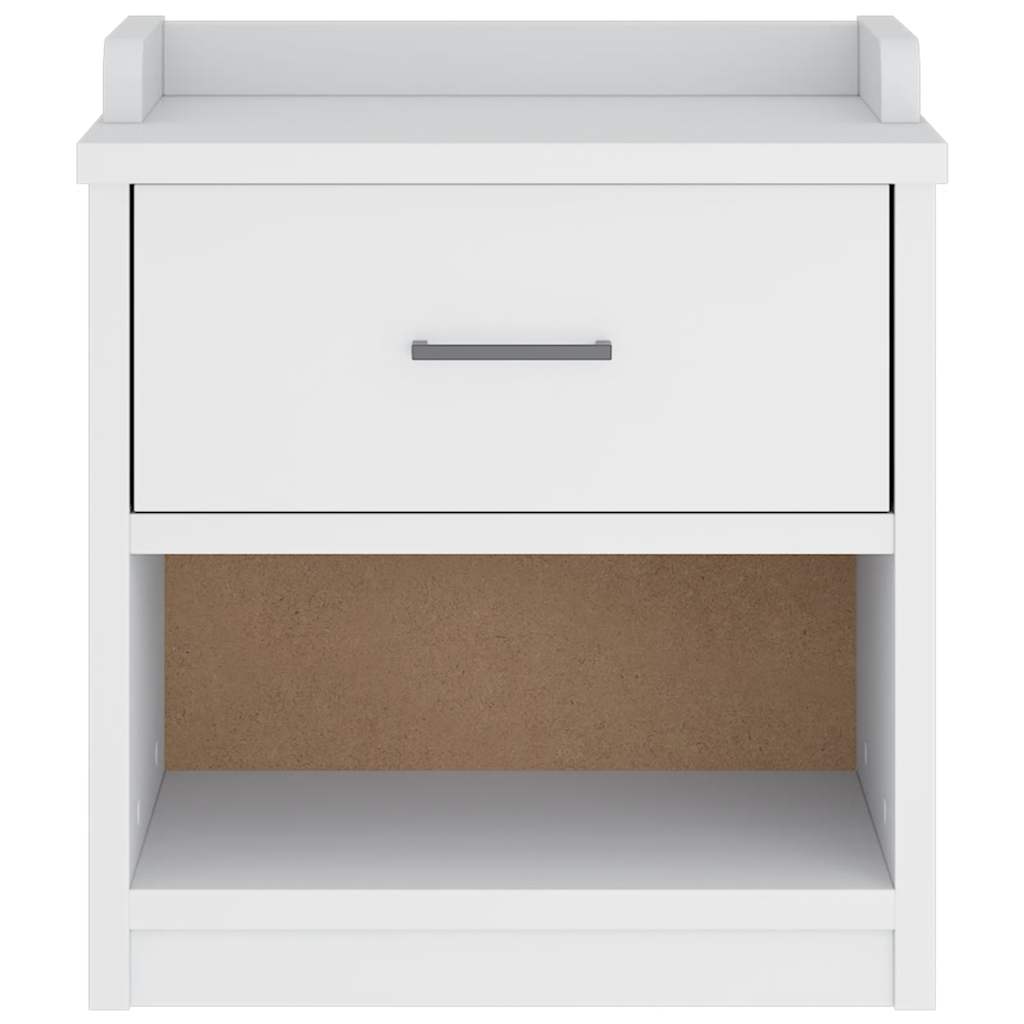 Banc de couloir SANDNES blanc 45x40x50 cm bois de pin massif - XIOS