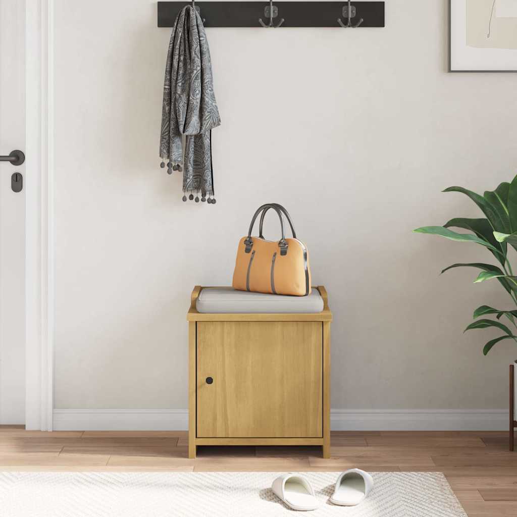 Banc de couloir SANDNES 45x40x50 cm bois de pin massif - XIOS