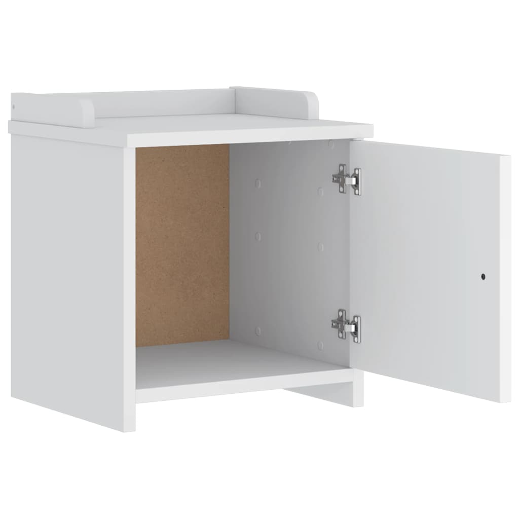 Banc de couloir SANDNES blanc 45x40x50 cm bois de pin massif - XIOS