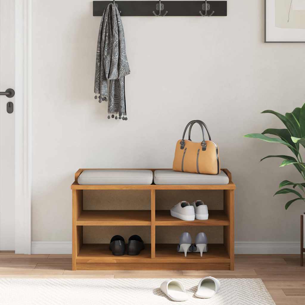 Banc de couloir SANDNES 87x40x50 cm bois de pin massif - XIOS