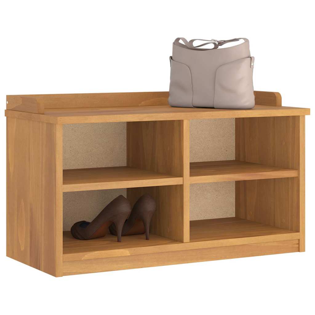 Banc de couloir SANDNES 87x40x50 cm bois de pin massif - XIOS