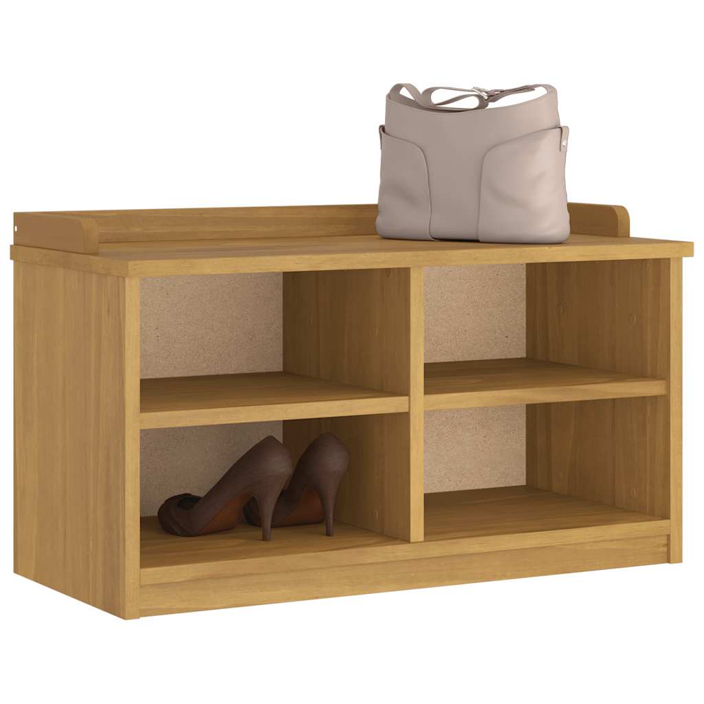 Banc de couloir SANDNES 87x40x50 cm bois de pin massif - XIOS