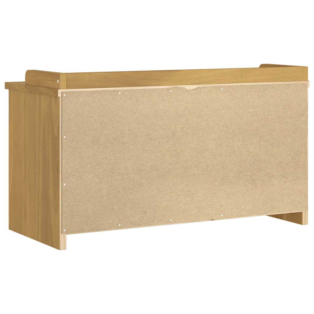 Banc de couloir SANDNES 87x40x50 cm bois de pin massif - XIOS