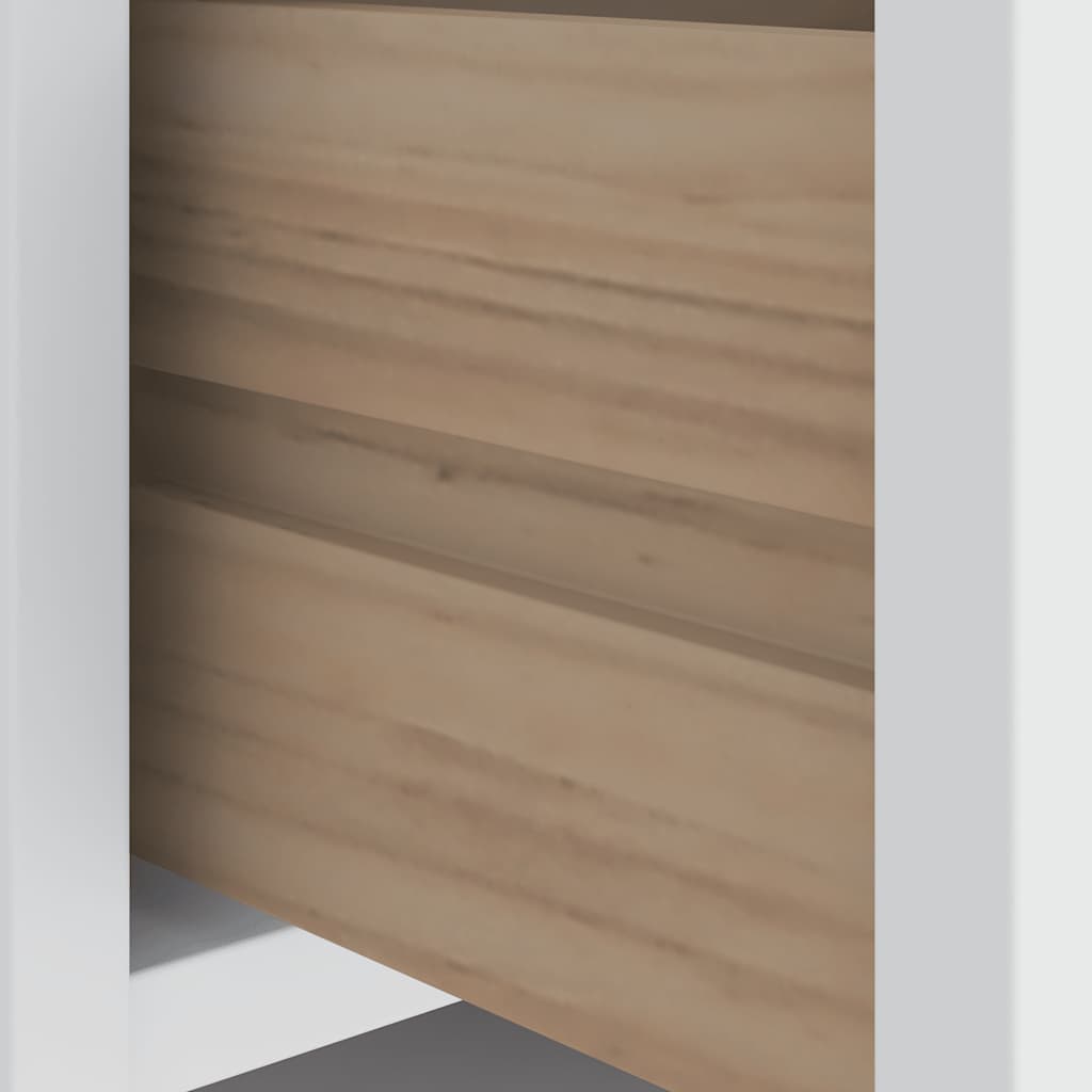 Banc de couloir SANDNES blanc 87x40x50 cm bois de pin massif - XIOS