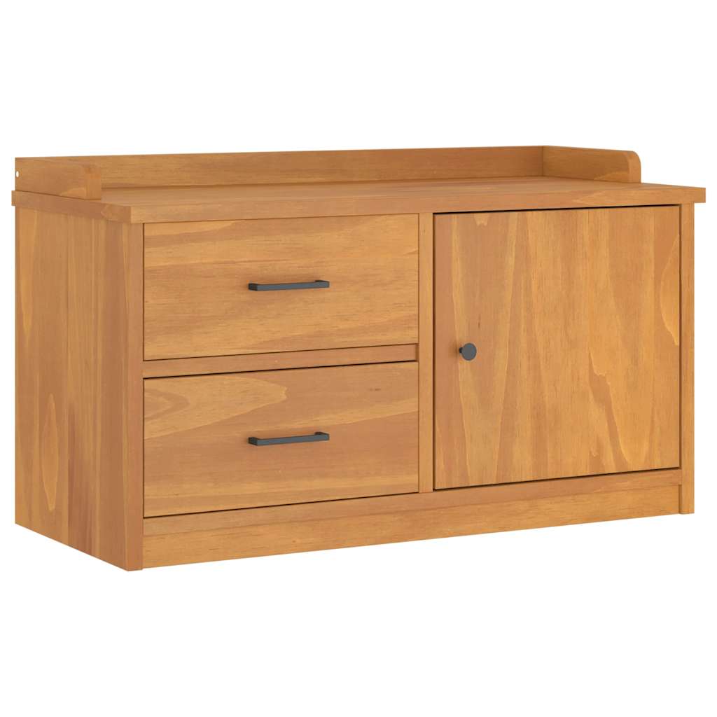 Banc de couloir SANDNES 87x40x50 cm bois de pin massif - XIOS