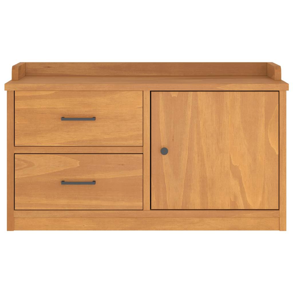 Banc de couloir SANDNES 87x40x50 cm bois de pin massif - XIOS