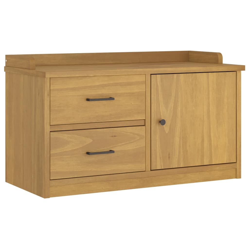 Banc de couloir SANDNES 87x40x50 cm bois de pin massif - XIOS