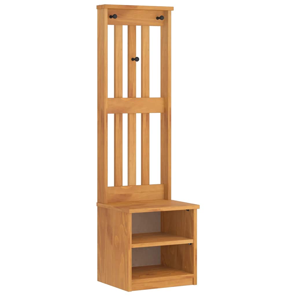 Portemanteau SANDNES 45x40x159,5 cm bois massif pin - XIOS
