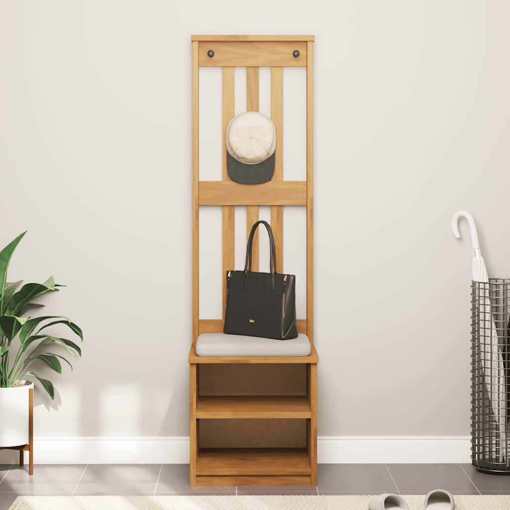Portemanteau SANDNES 45x40x159,5 cm bois massif pin - XIOS