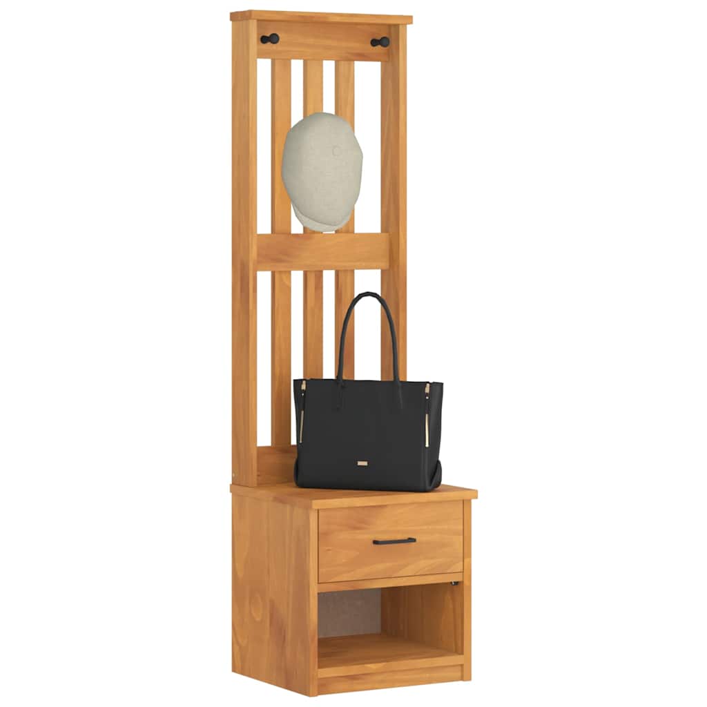 Portemanteau SANDNES 45x40x159,5 cm bois massif pin - XIOS