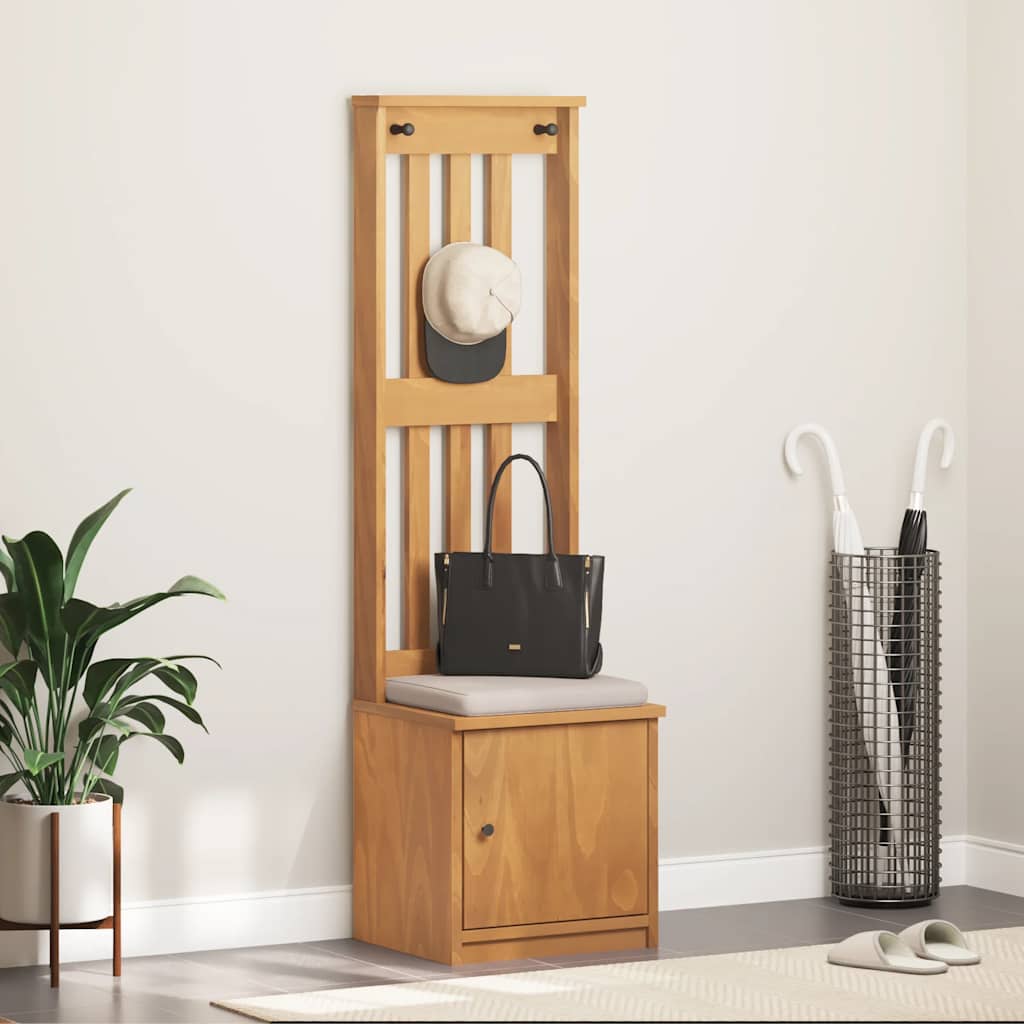 Portemanteau SANDNES 45x40x159,5 cm bois massif pin - XIOS