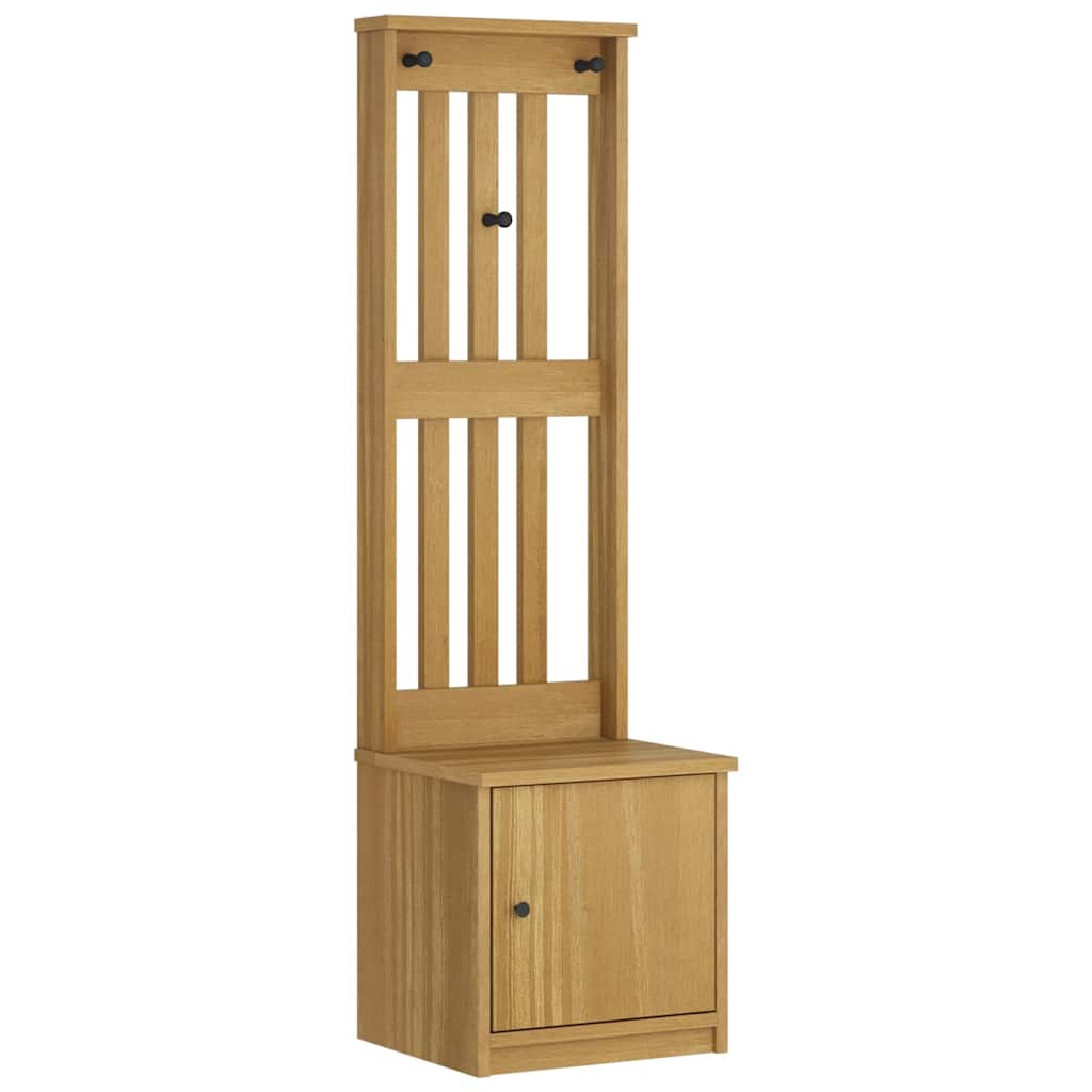 Portemanteau SANDNES 45x40x159,5 cm bois massif pin - XIOS
