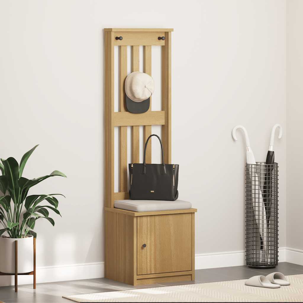 Portemanteau SANDNES 45x40x159,5 cm bois massif pin - XIOS