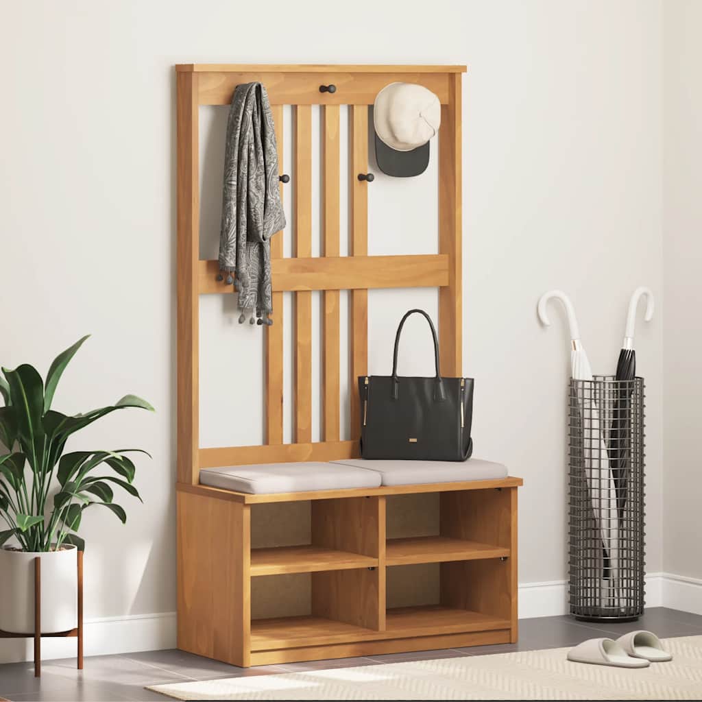 Portemanteau SANDNES 87x40x159,5 cm bois massif pin