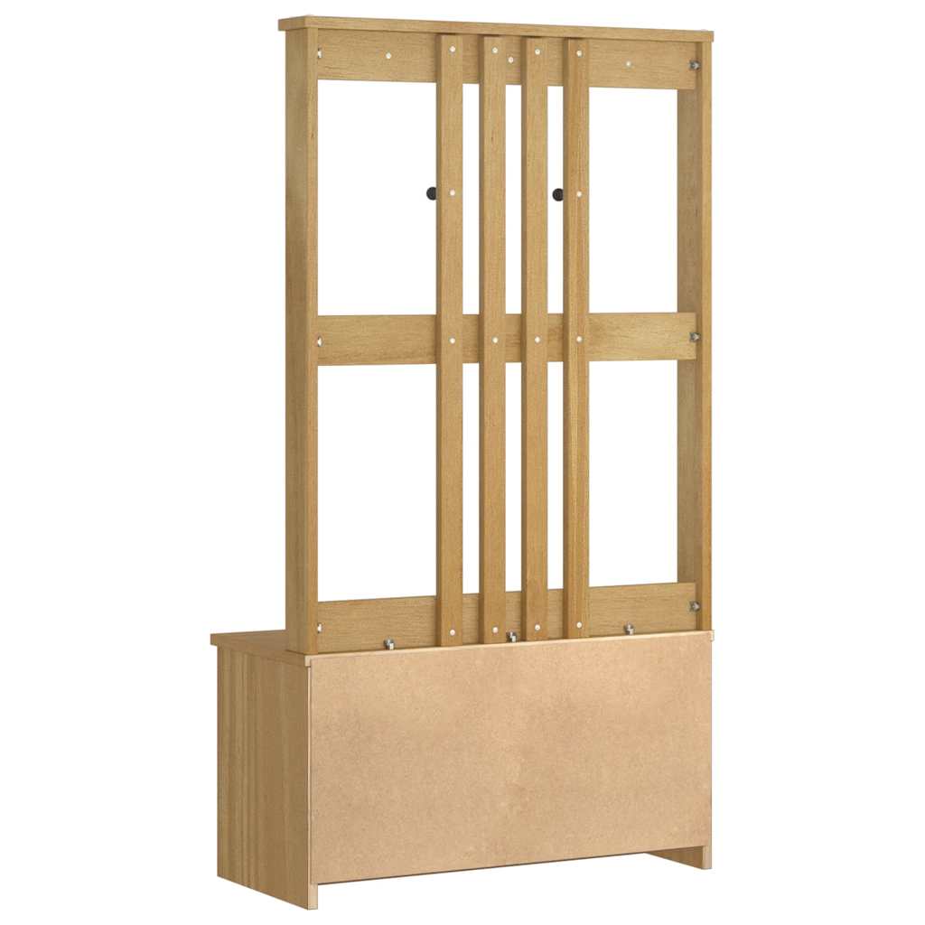 Portemanteau SANDNES 87x40x159,5 cm bois massif pin - XIOS