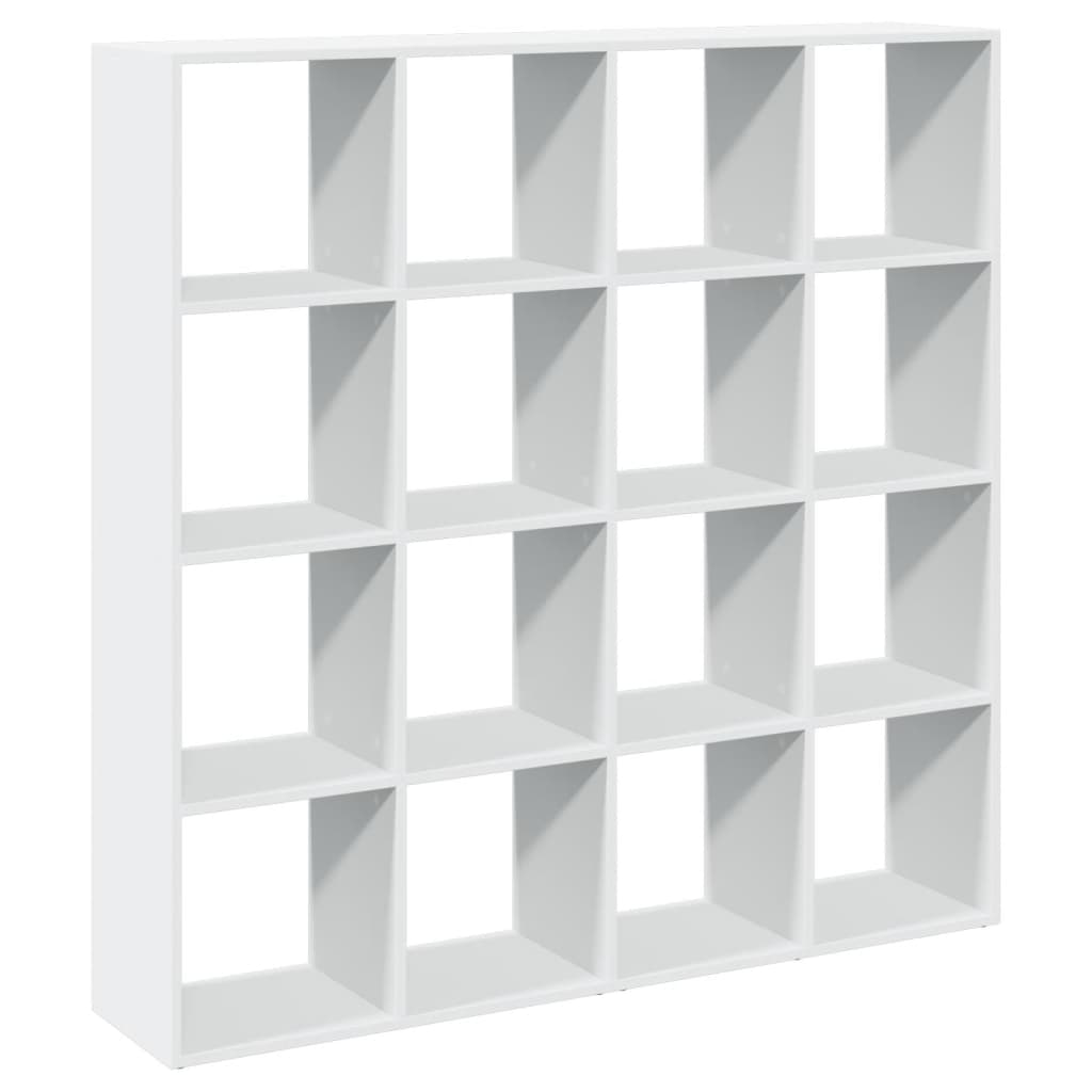Bibliothèque blanc 137,5x29x137,5 cm bois d'ingénierie - XIOS