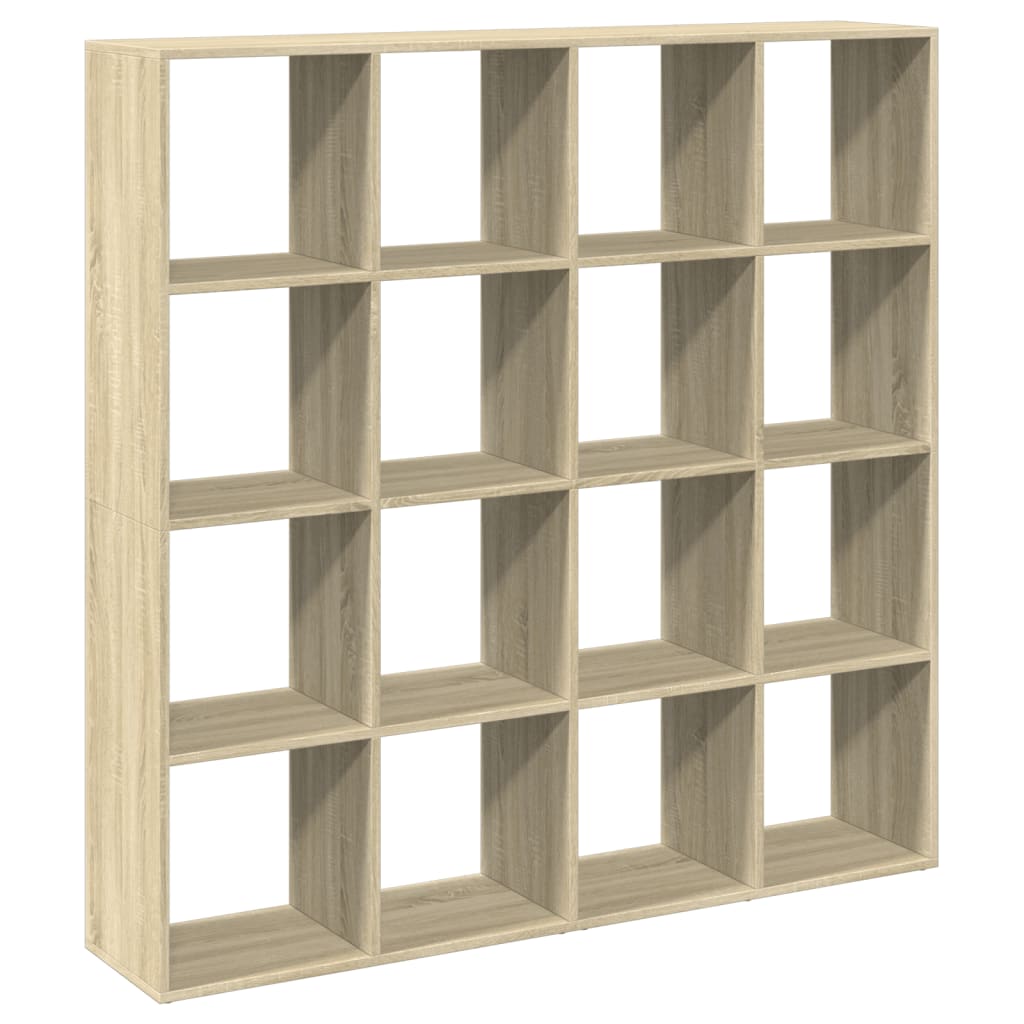 Bibliothèque chêne sonoma 137,5x29x137,5 cm bois d'ingénierie - XIOS