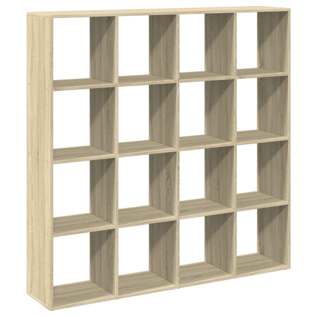 Bibliothèque chêne sonoma 137,5x29x137,5 cm bois d'ingénierie - XIOS