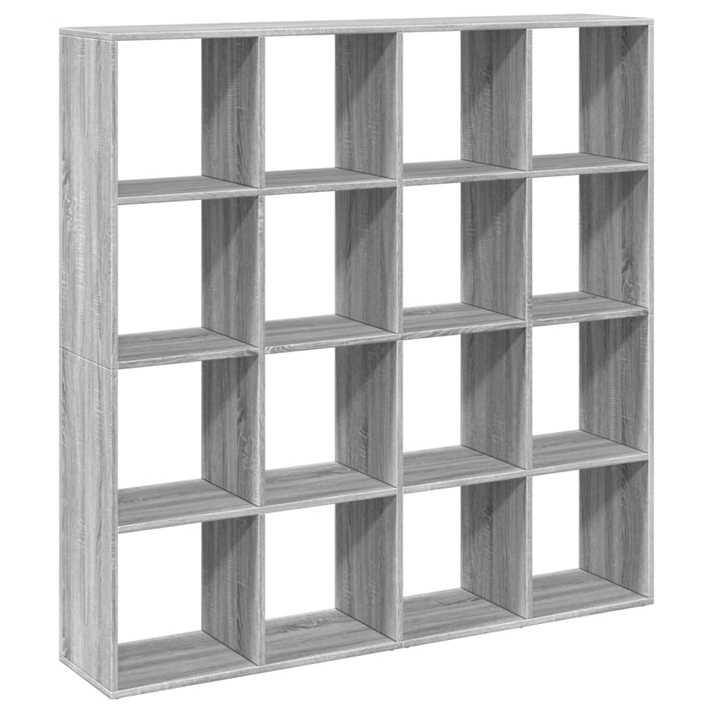 Bibliothèque sonoma gris 137,5x29x137,5 cm bois d'ingénierie - XIOS