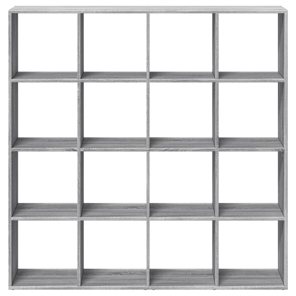 Bibliothèque sonoma gris 137,5x29x137,5 cm bois d'ingénierie - XIOS