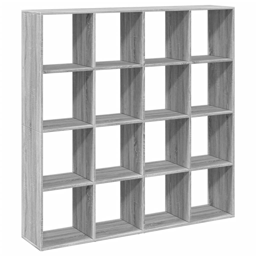 Bibliothèque sonoma gris 137,5x29x137,5 cm bois d'ingénierie - XIOS