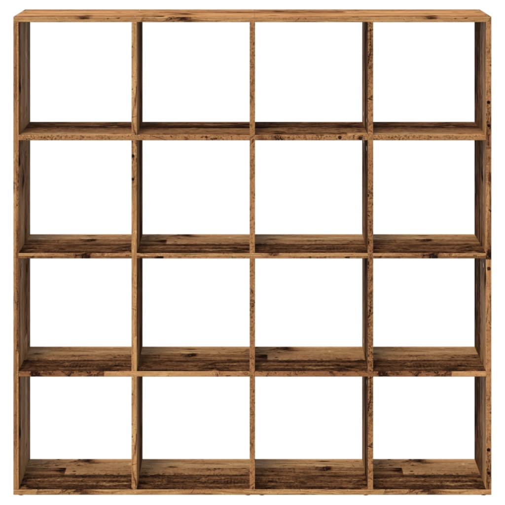 Bibliothèque vieux bois 137,5x29x137,5 cm bois d'ingénierie - XIOS
