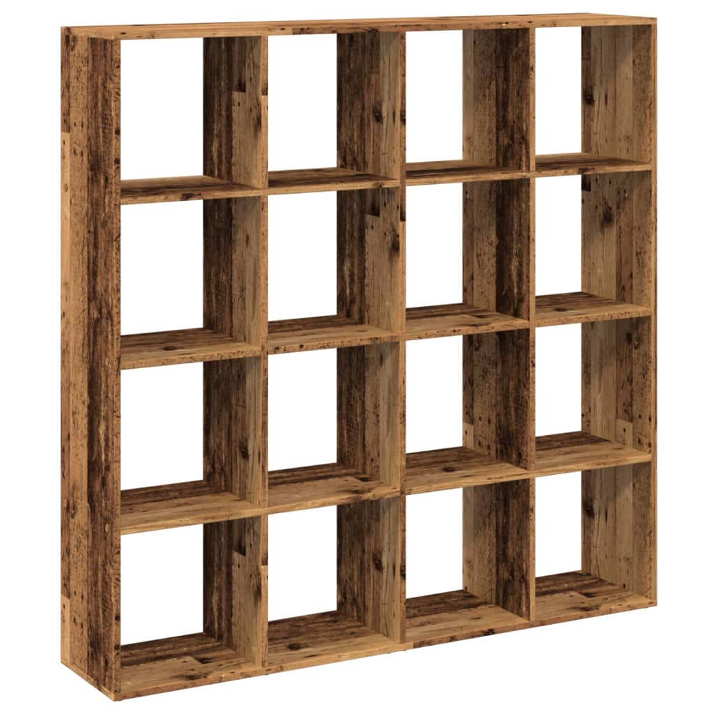 Bibliothèque vieux bois 137,5x29x137,5 cm bois d'ingénierie - XIOS