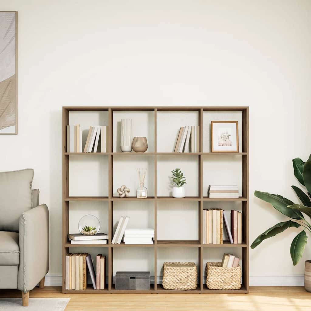 Bibliothèque chêne artisanal 102x29x143 cm bois d'ingénierie - XIOS