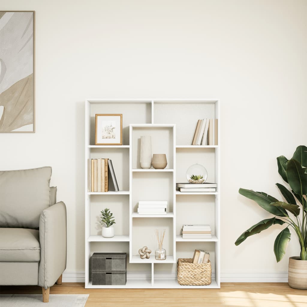 Bibliothèque blanc 102x29x143 cm bois d'ingénierie - XIOS