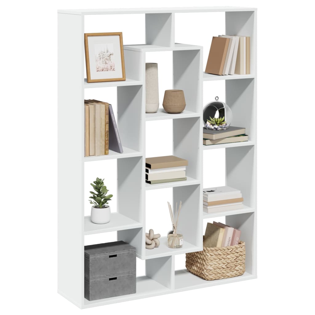 Bibliothèque blanc 102x29x143 cm bois d'ingénierie - XIOS