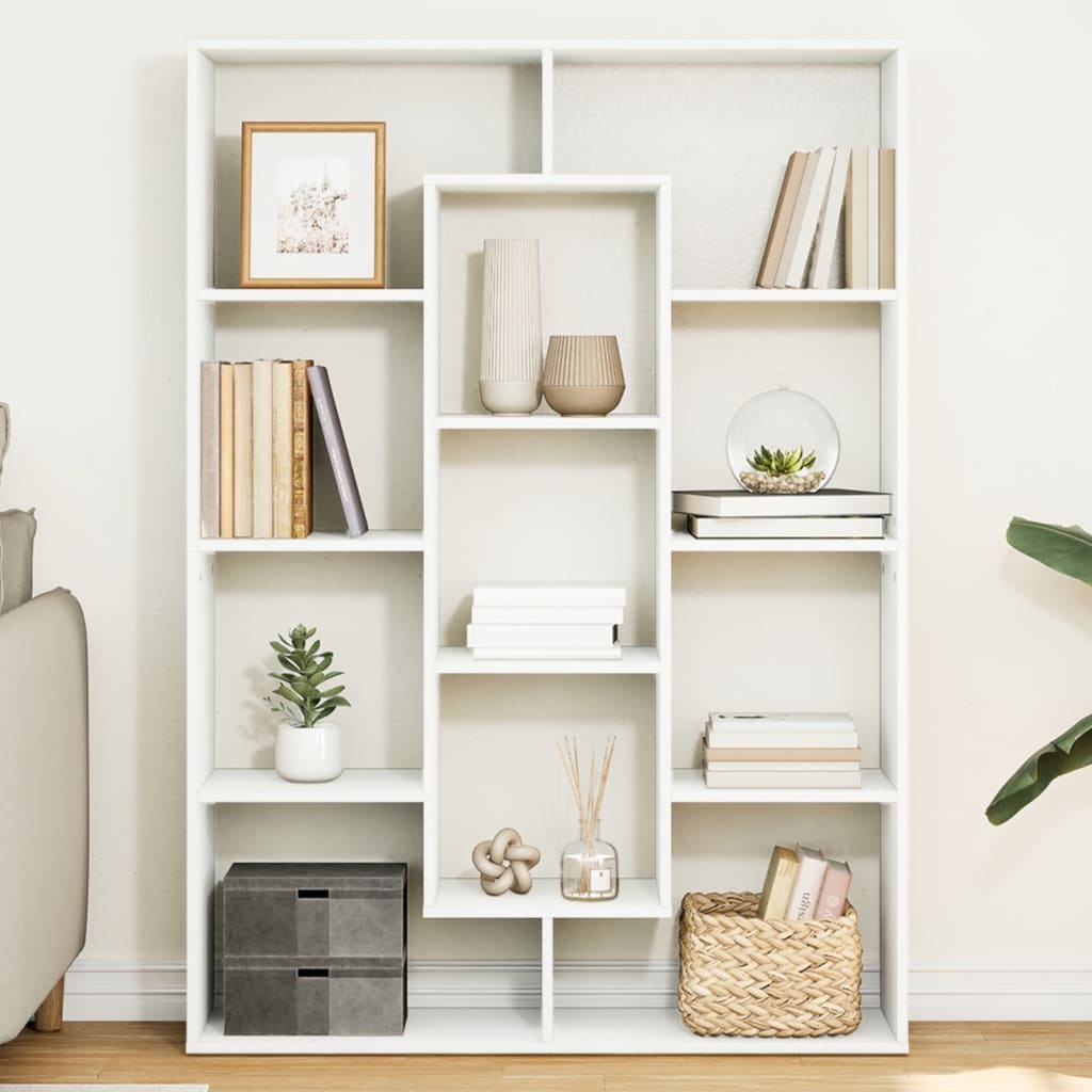 Bibliothèque blanc 102x29x143 cm bois d'ingénierie - XIOS