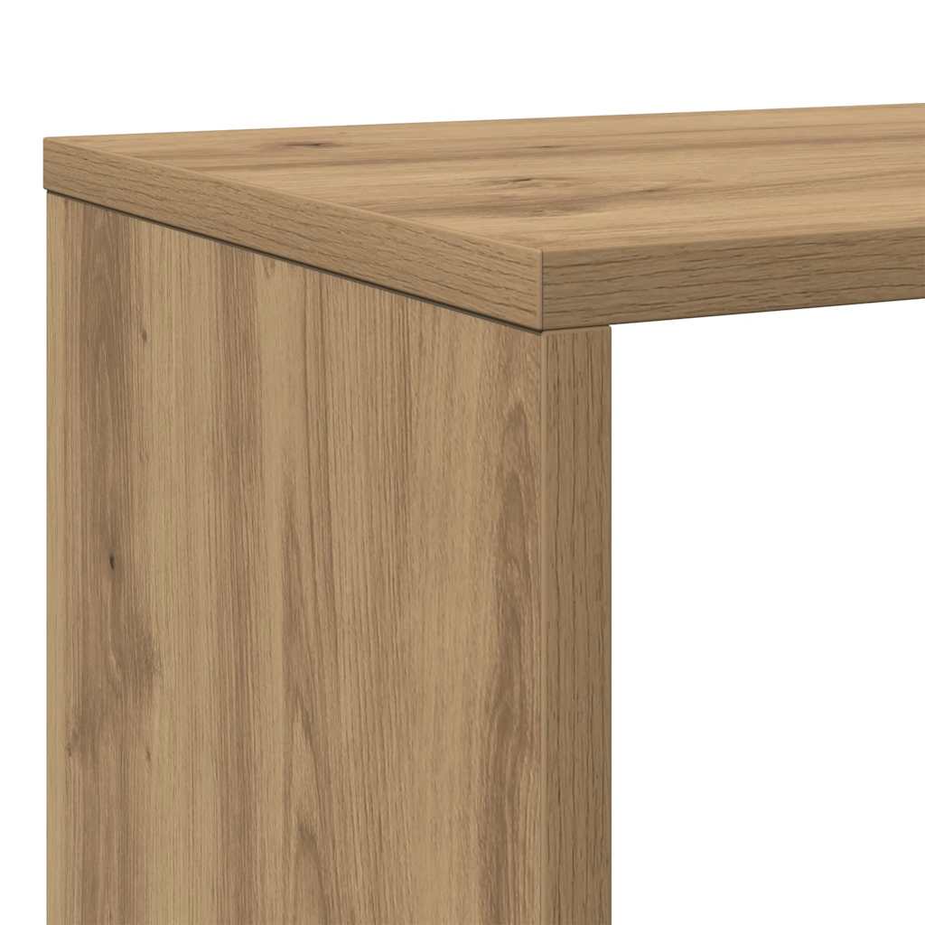 Bibliothèque chêne artisanal 102x29x143 cm bois d'ingénierie