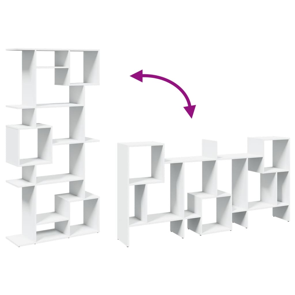 Bibliothèque blanc 92x29x188 cm bois d'ingénierie - XIOS