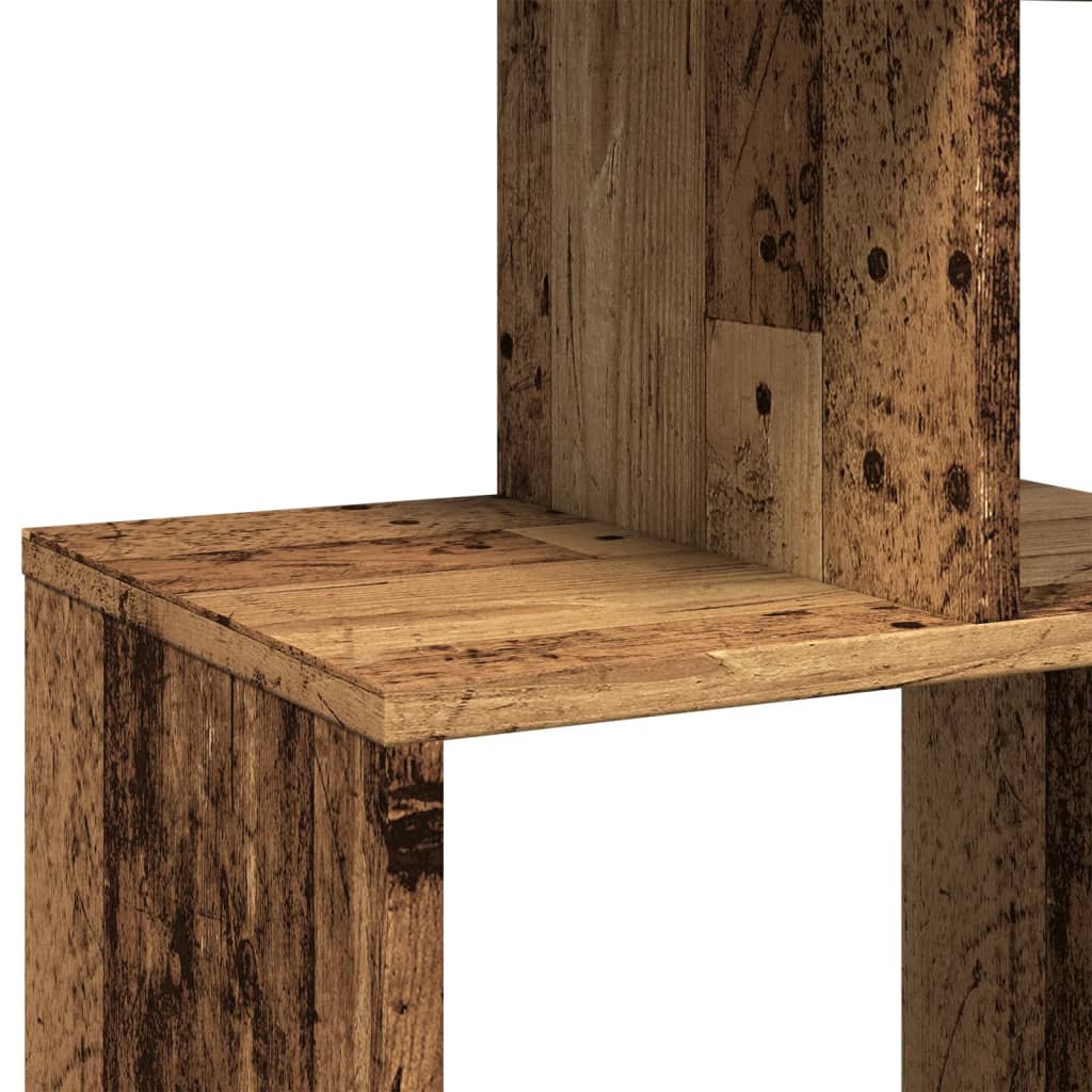 Bibliothèque chêne fumé 92x29x188 cm bois d'ingénierie - XIOS