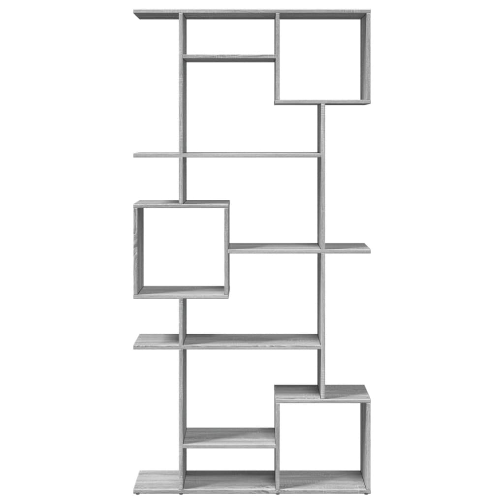 Bibliothèque sonoma gris 92x29x188 cm bois d'ingénierie - XIOS