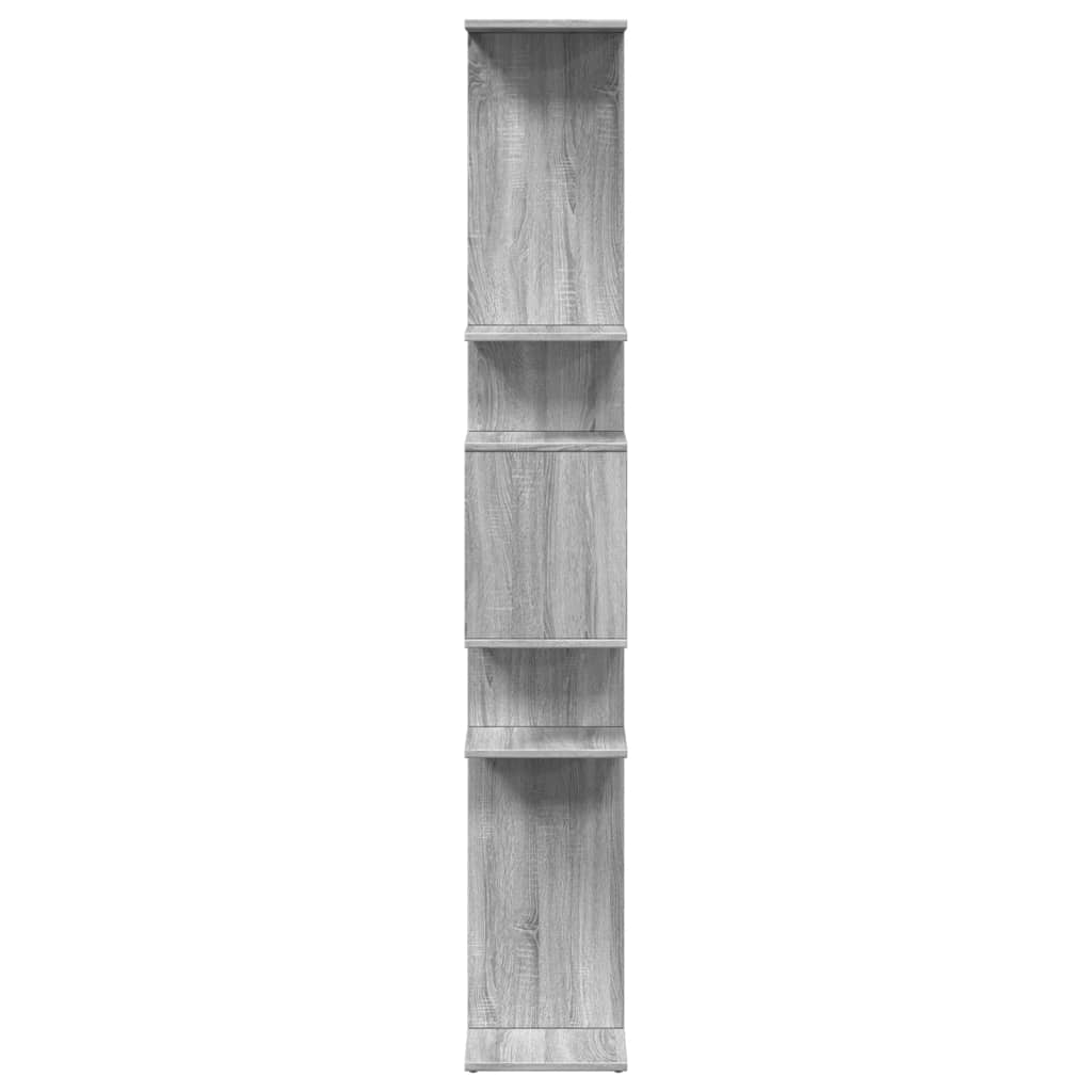 Bibliothèque sonoma gris 92x29x188 cm bois d'ingénierie - XIOS