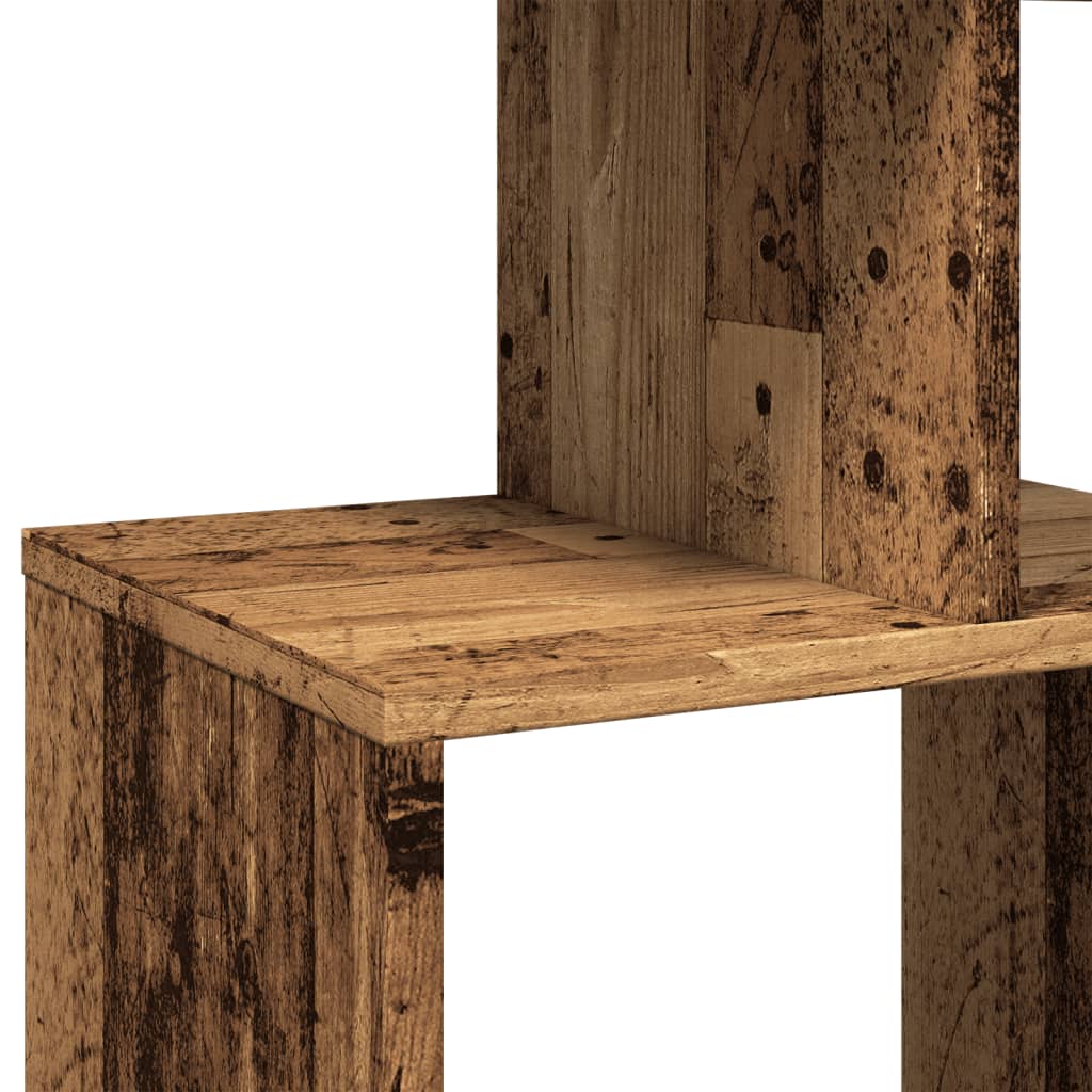 Bibliothèque vieux bois 92x29x188 cm bois d'ingénierie - XIOS