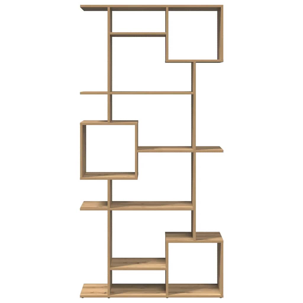 Bibliothèque chêne artisanal 92x29x188 cm bois d'ingénierie - XIOS