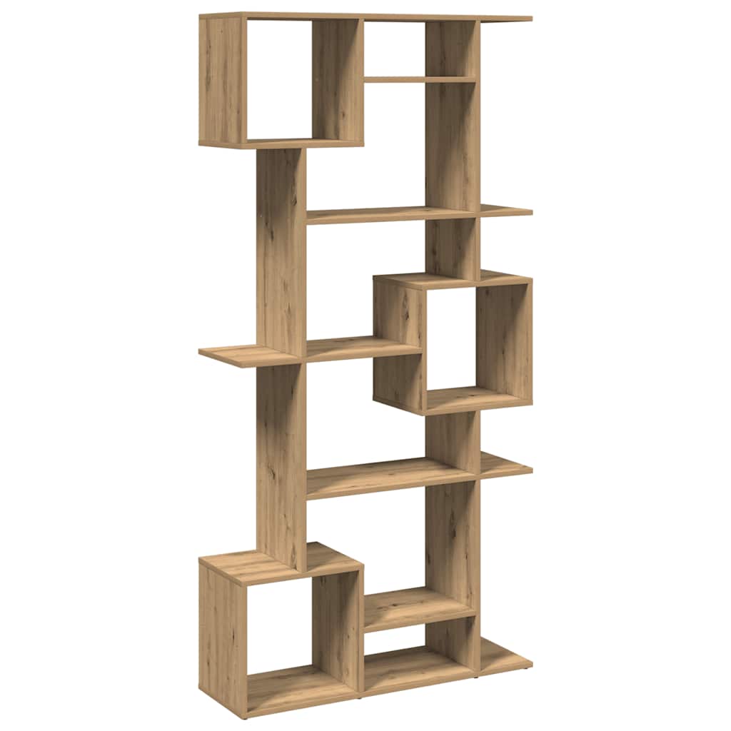 Bibliothèque chêne artisanal 92x29x188 cm bois d'ingénierie - XIOS