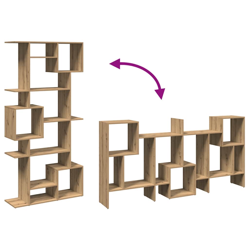 Bibliothèque chêne artisanal 92x29x188 cm bois d'ingénierie - XIOS