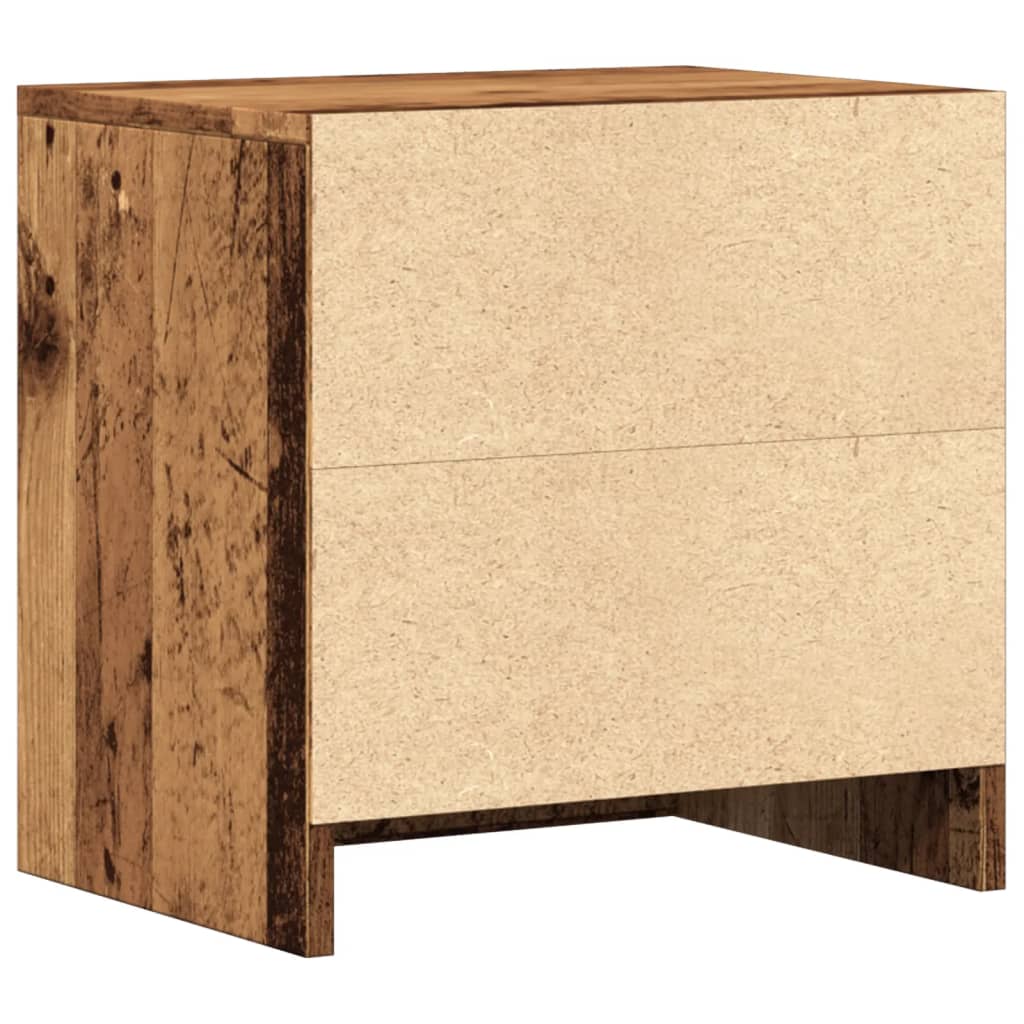 Tables de chevet 2 pcs vieux bois 40x30x40 cm bois d'ingénierie - XIOS