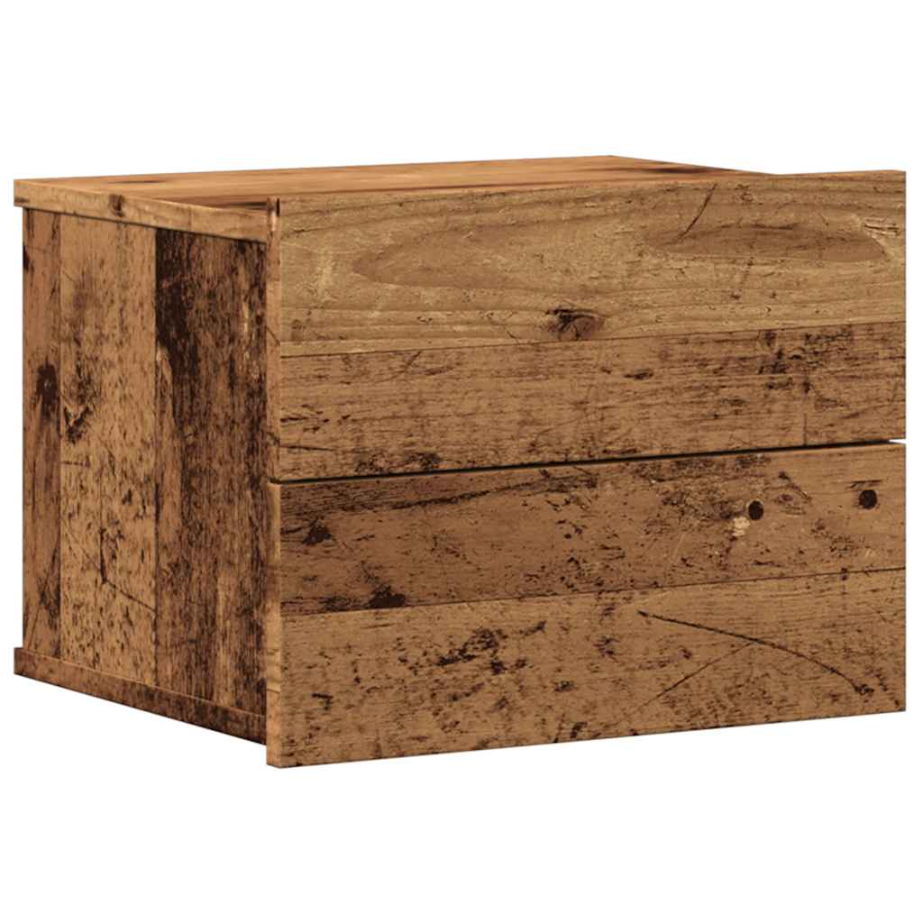 Tables de chevet murales 2 pcs vieux bois 40x32x30 cm - XIOS