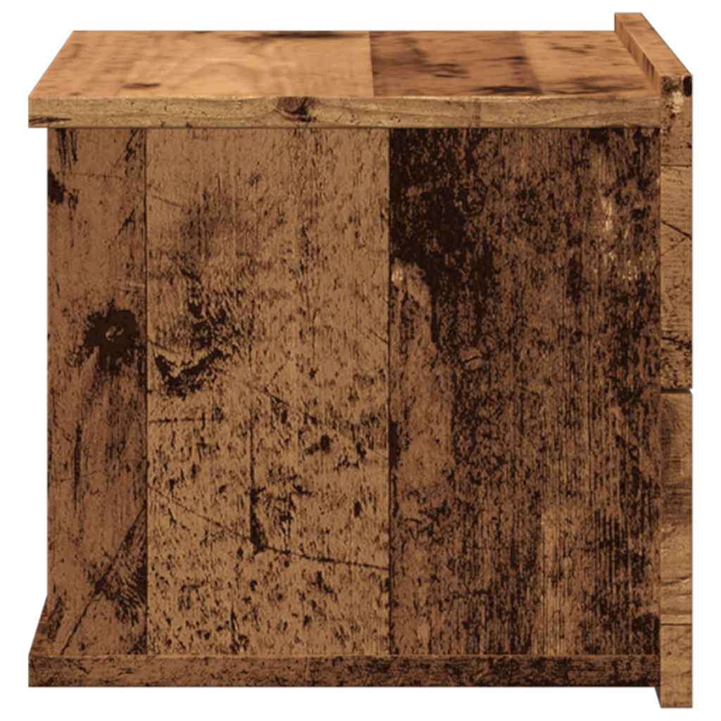 Tables de chevet murales 2 pcs vieux bois 40x32x30 cm - XIOS