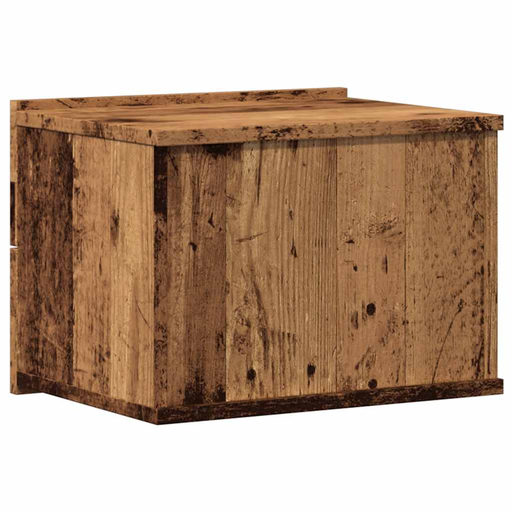 Tables de chevet murales 2 pcs vieux bois 40x32x30 cm - XIOS