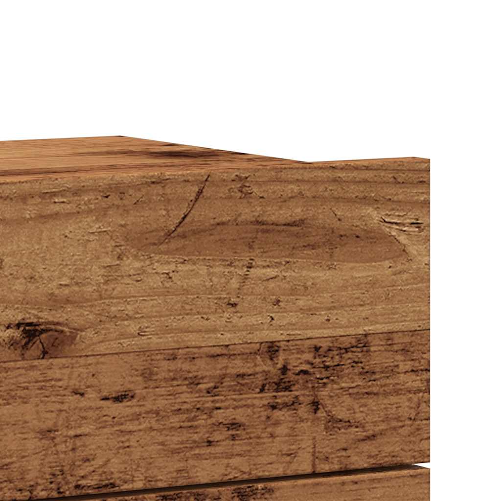 Tables de chevet murales 2 pcs vieux bois 40x32x30 cm - XIOS
