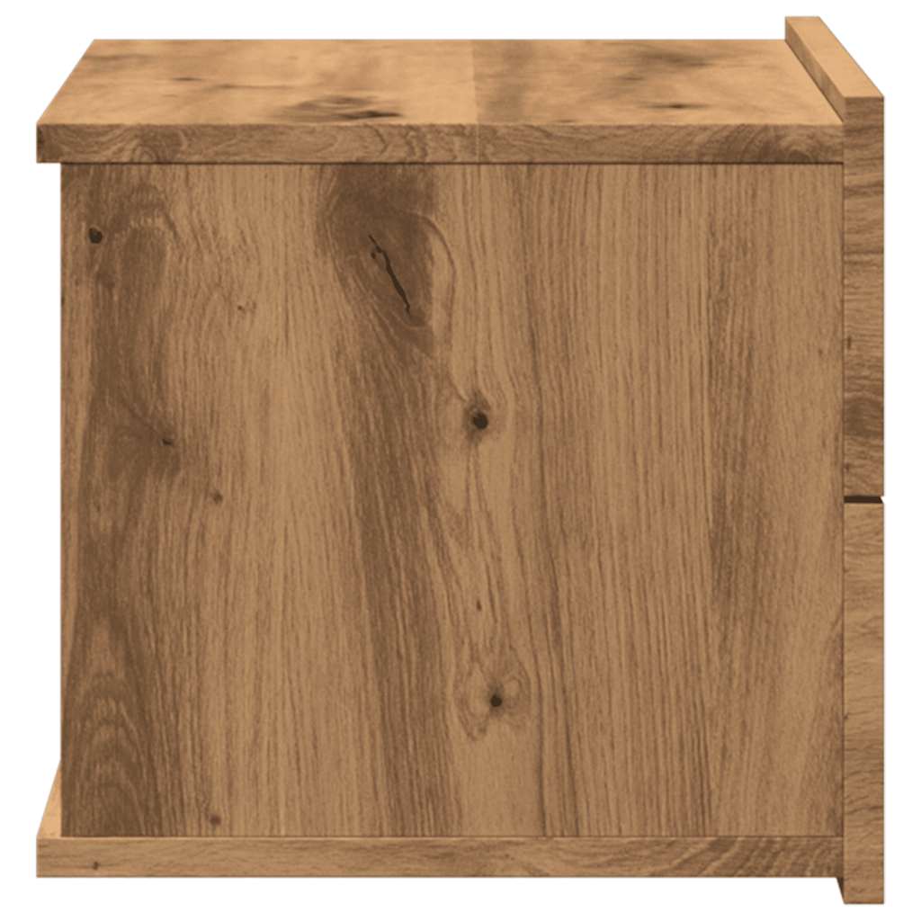 Tables de chevet murales 2 pcs chêne artisanal 40x32x30 cm - XIOS