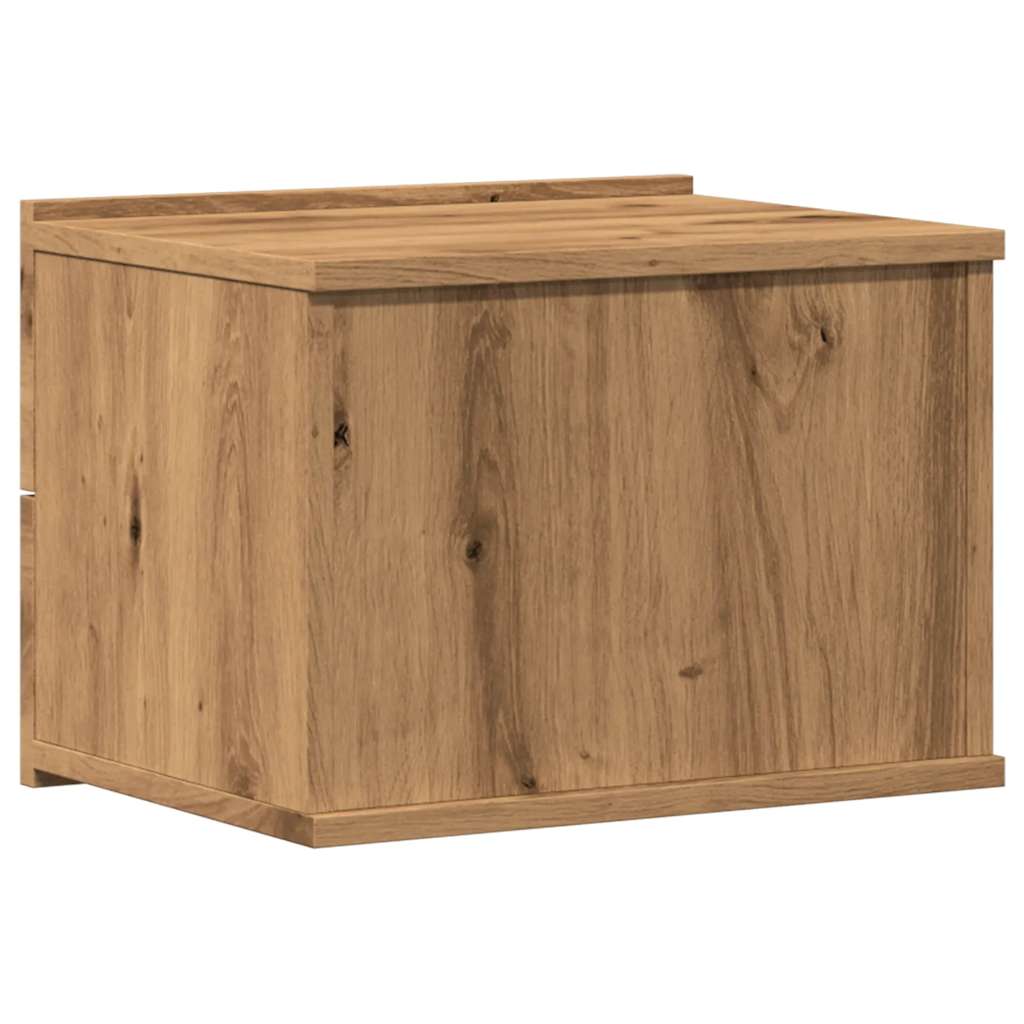 Tables de chevet murales 2 pcs chêne artisanal 40x32x30 cm - XIOS
