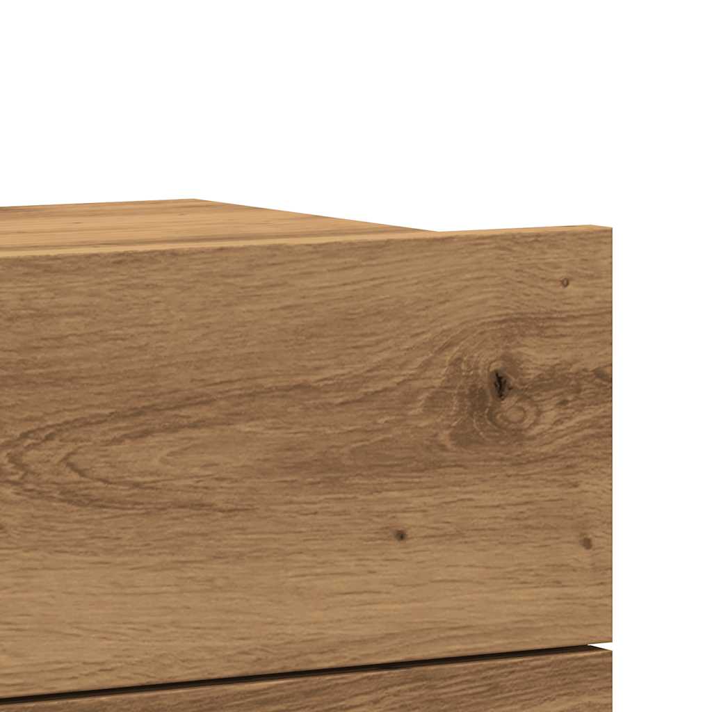 Tables de chevet murales 2 pcs chêne artisanal 40x32x30 cm - XIOS